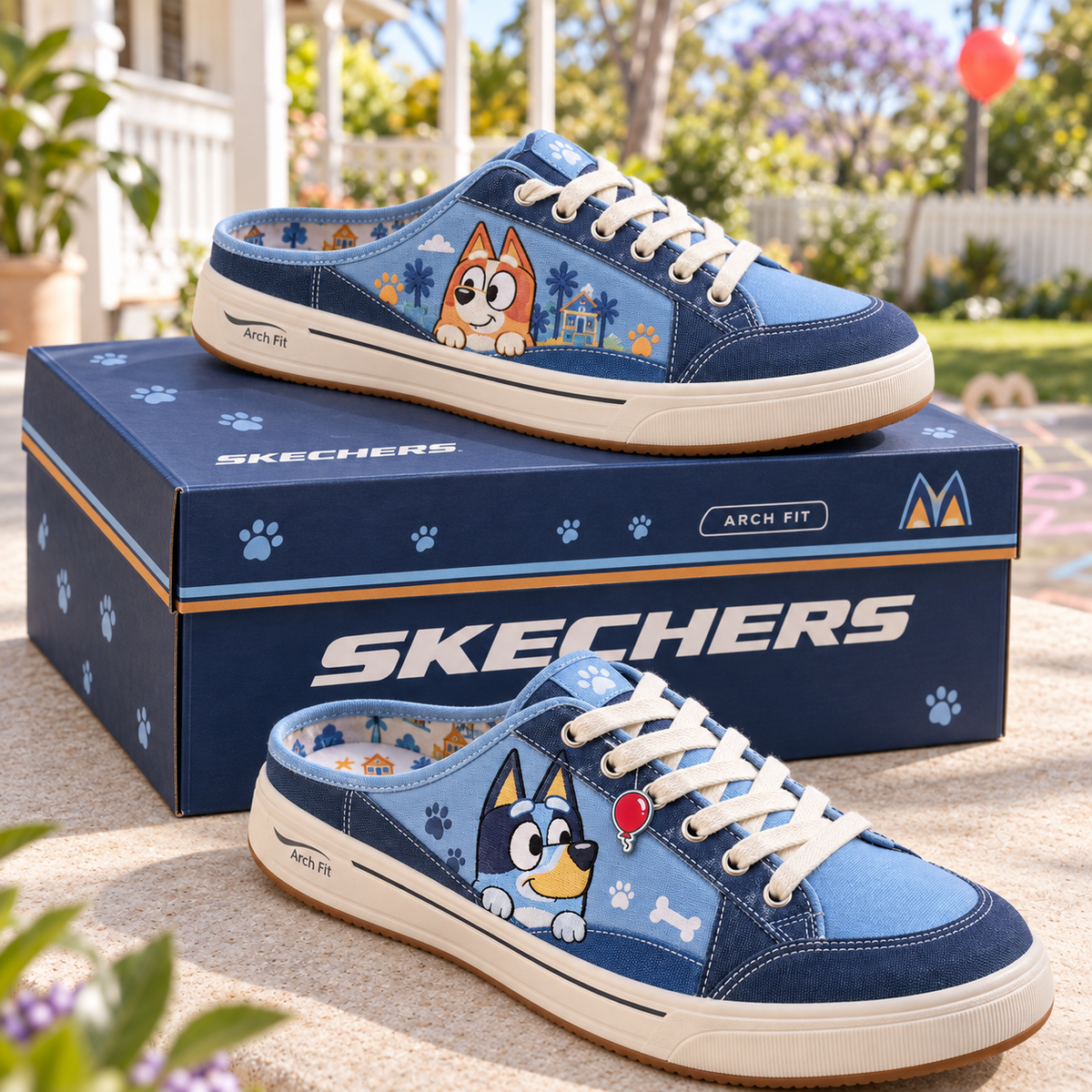 PREMIUM BLU Canvas Sneaker Mule HQH