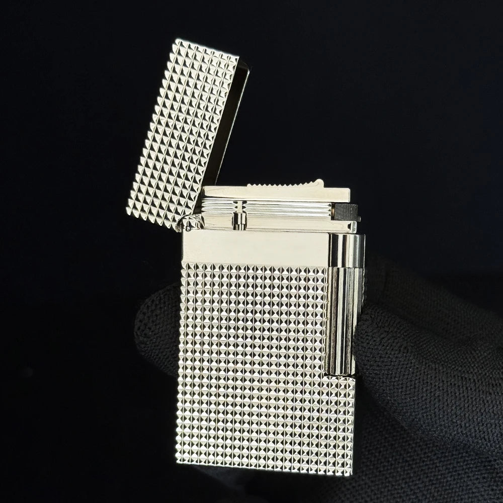 JT.Dunant lighter Single/double  Flame Lighter Metal Classic Parisian nail design Cigar Accessories Smoking